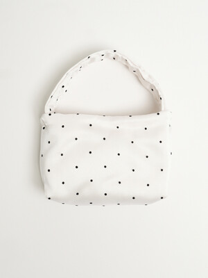 Mini Dot Poki bag _ white