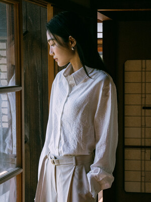 SITP5208 시스루 내추럴 ST 셔츠_White