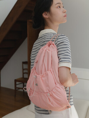 RIBBON CHAIN BACKPACK_PINK