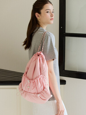 RIBBON CHAIN BACKPACK_PINK