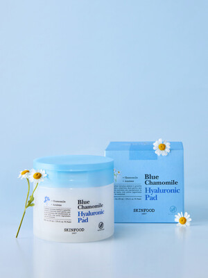 [수분 겔 패드] 블루 캐모마일 히알루로닉 패드 70매 (블루패드 10매입 + 크림 15ml 증정)
