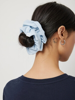 SIS Vivienne Lace/ Marine Stripe Scrunchie LB