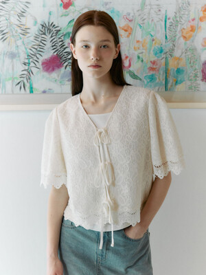 Lace Ribbon Jacket VC2533JK405M_2color