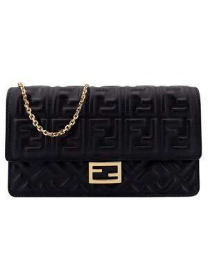 25SS FF 바게트 체인 월렛 블랙 8M0498 AAJD F0KUR