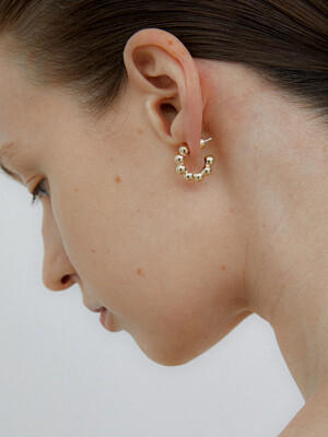 bubble hoop mini earring