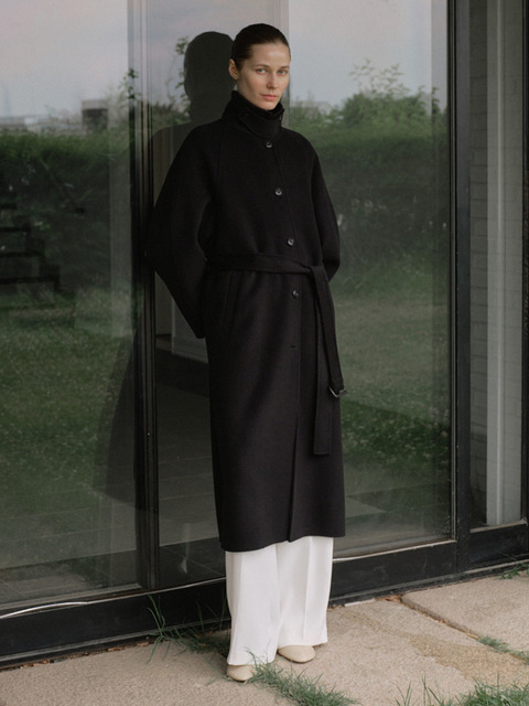 프론트로우 [Premium] Cashmere Balmacaan Handmade Coat_2color