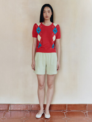Alfie Lace Shorts (Light Green)