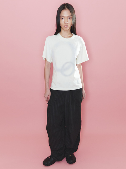 Tシャツ・カットソー [ODLYWORKSHOP] Relaxed Corset Waist Tee Relaxed Corset Waist Tee, Breeze - odlyworkshop
