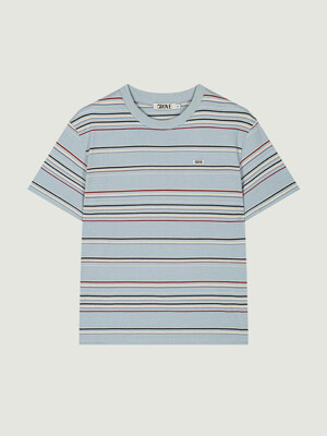 25HS SOL STRIPE T-SHIRT (LIGHT BLUE)