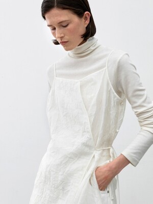 WRAP LAYERED SLEEVELESS BLOUSE(BL-4362)