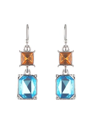 square drip earrings