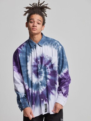 Multi Color Swirl Tie Dye Shirt - Purlpe