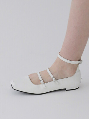 rim033 3strap maryjane (white)