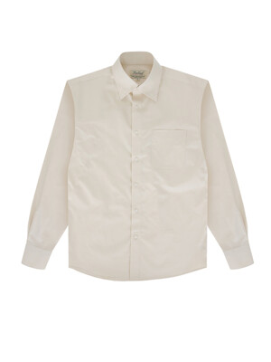 Essential Gaberdine cotton shirts (Cream)