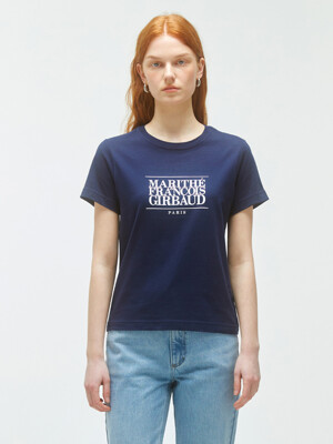 W CLASSIC LOGO TEE navy