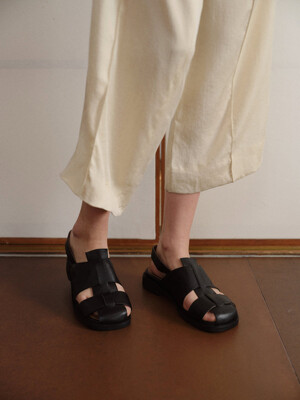 Puzzle sandals Black