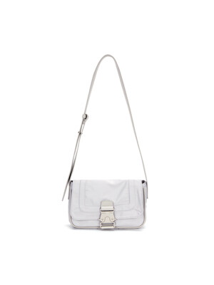 MINI BUCKLE BAG IN LIGHT GREY