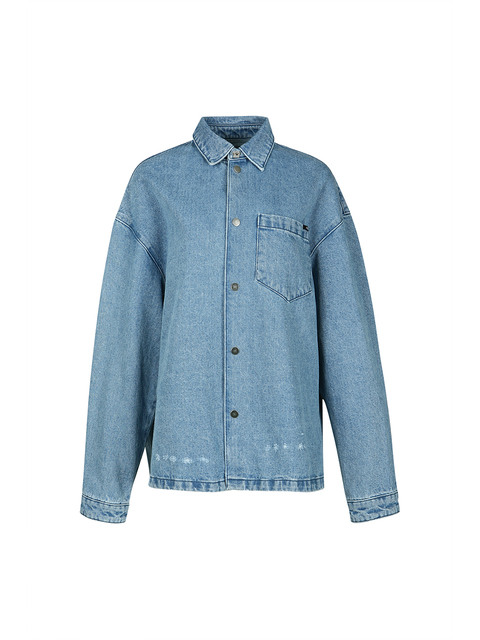 데님 - 와이씨에이치 (YCH) - ETERNAL YOUTH-PRINT DENIM JACKET (BLUE)