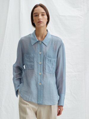 SILKY SHIRTS (LIGHT BLUE)