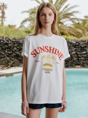 화이트 썬샤인 티셔츠 / WHITE SUNSHINE T-SHIRT