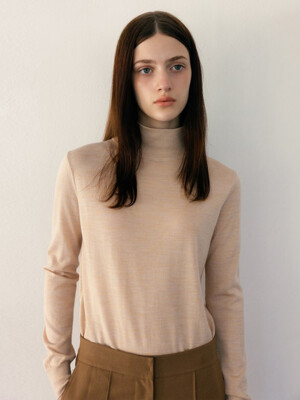 [Katherine] Wool Silk Tultle-neck Pullover(WE3951C38A)