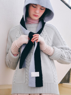 [KNIT] Oversized Cable Pullover_2color