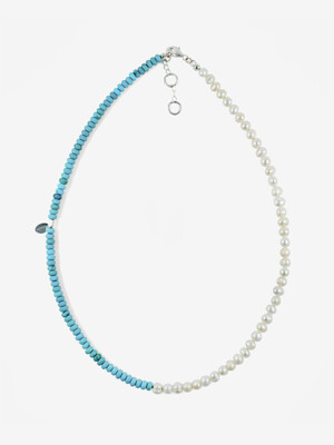 [silver925] half-and-half necklace