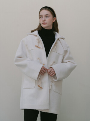 Half Duffle coat - Ivory