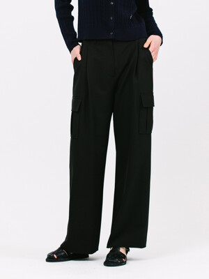 JK side pocket pants_black