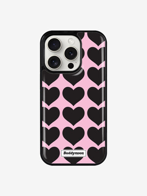 small heart pink epoxy case