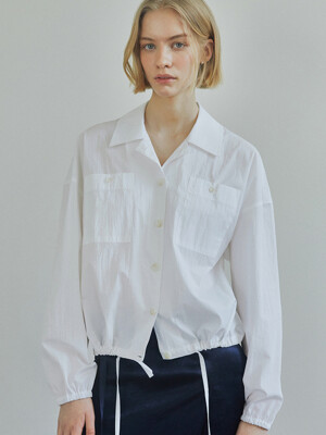 STRING SHIRTS JUMPER / WHITE