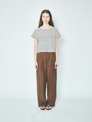 Two Tuck Wide Pants - 2Colors