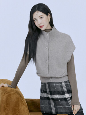 FW 라쿤울 블렌디드 가디건 베스트