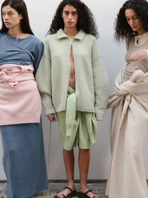DOLMAN SLEEVE KNIT JACKET [MINT]
