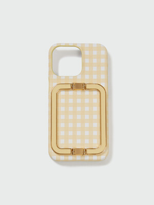 Phone Case Liney Yellow Check