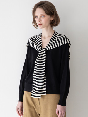 Minibutton cardigan _ Black