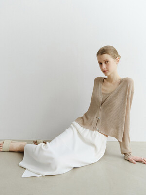 SAND KNIT CARDIGAN&TOP SET_BEIGE
