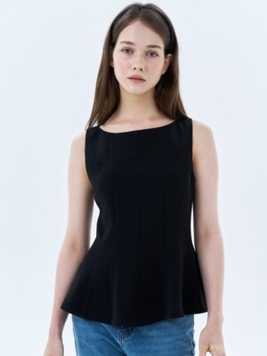 Peplum Sleeveless Blouse
