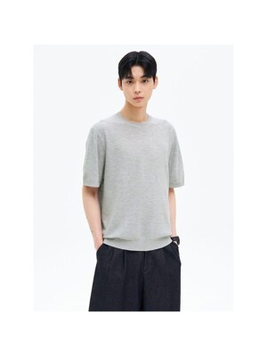 서머 라운드 니트 풀오버  그레이 (455551CQ13)