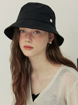 Natural AD charm bucket hat - 4color