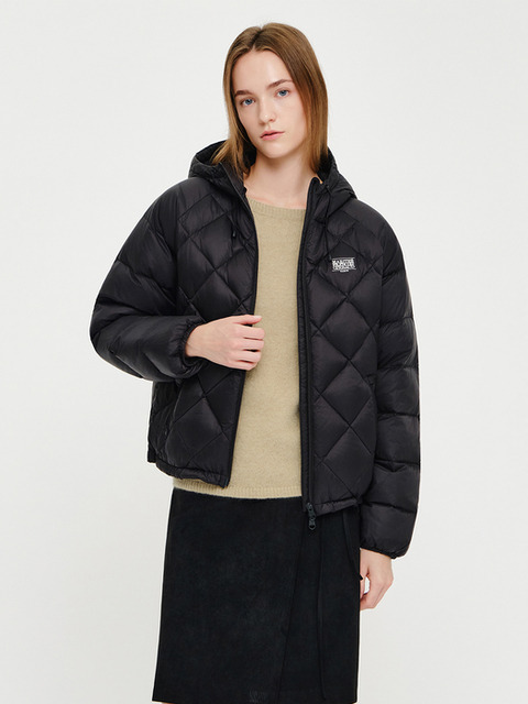 마리떼 프랑소와 저버 W HOODED LIGHTWEIGHT DOWN JACKET black