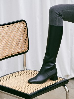 tania long boots - black