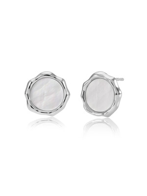 Silver Sphragis Earring Mother of Pearl