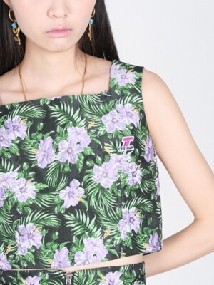 SQUARE NECK FLOWER TOP