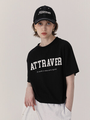 ATTRAVER T SHIRT BLACK