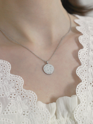 BF051 Starlight Round Pendant Necklace