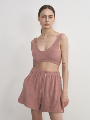 [22SS] FRENCH TERRY RIB TOP_ DUSTY PINK