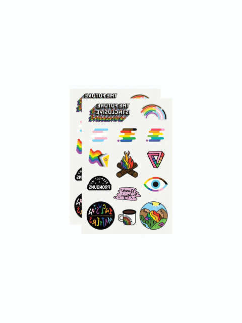 네일&타투 - 태틀리 (TATTLY) - 태틀리 Inclusive Pride 타투스티커 시트 2매