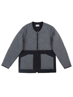 Two Tone Quilting Jumper (Black)