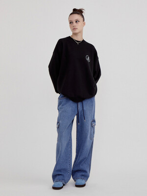 RR DENIM CARGO PANTS - BLUE